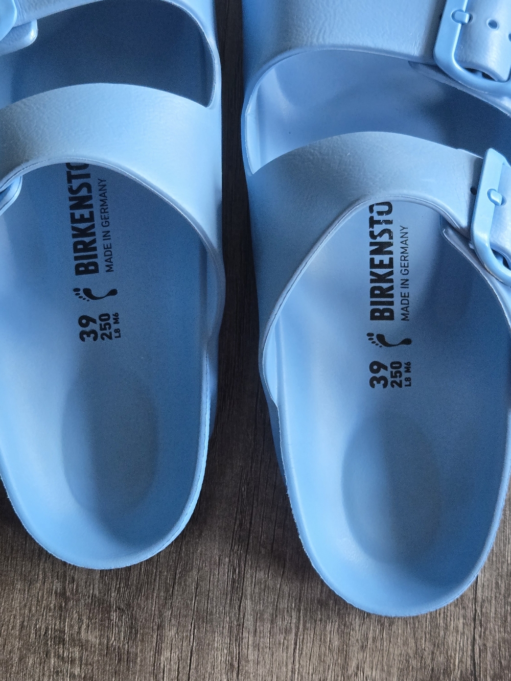 Birkenstock Arizona EVA Shoes Sky Blue Women's Size 8 39 Waterproof Slide Sandal - Picture 2 of 13
